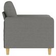 Vidaxl Single Sofa Chair in Dark Gray Fabric