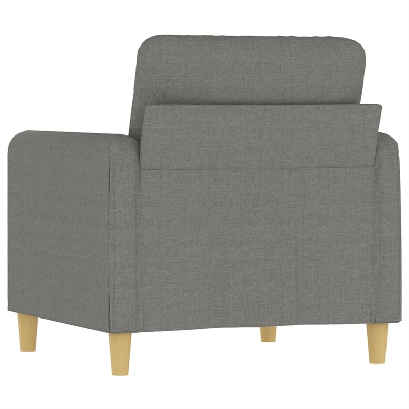 Vidaxl Single Sofa Chair in Dark Gray Fabric