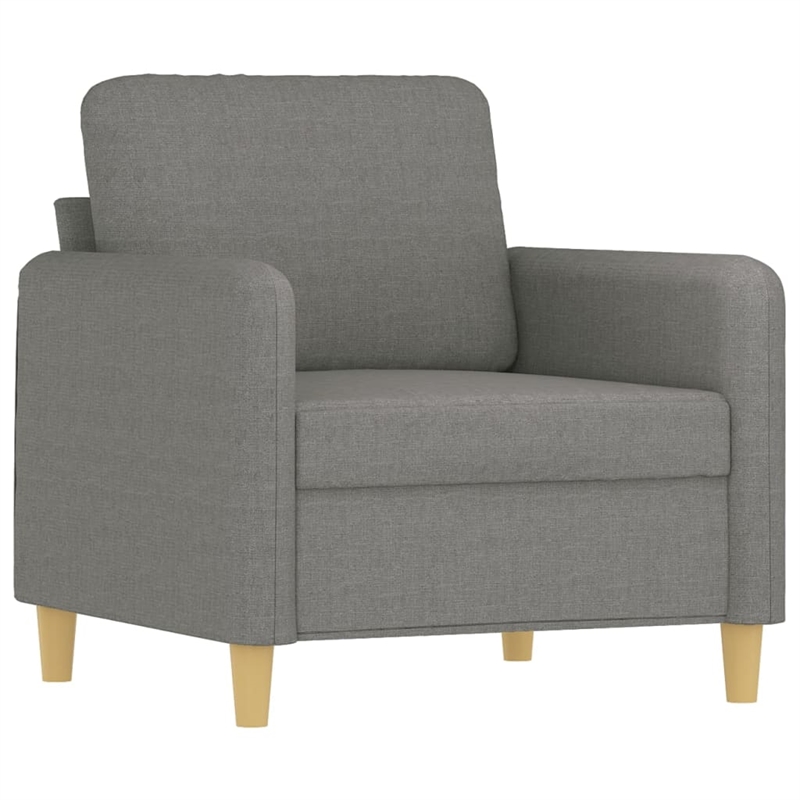 Vidaxl Single Sofa Chair in Dark Gray Fabric