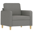 Vidaxl Single Sofa Chair in Dark Gray Fabric