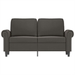 Vidaxl Metal 2-Seater Sofa in Dark Grey Polyester