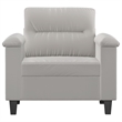 Vidaxl Single Sofa Chair in Light Gray Microfiber