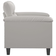 Vidaxl Single Sofa Chair in Light Gray Microfiber