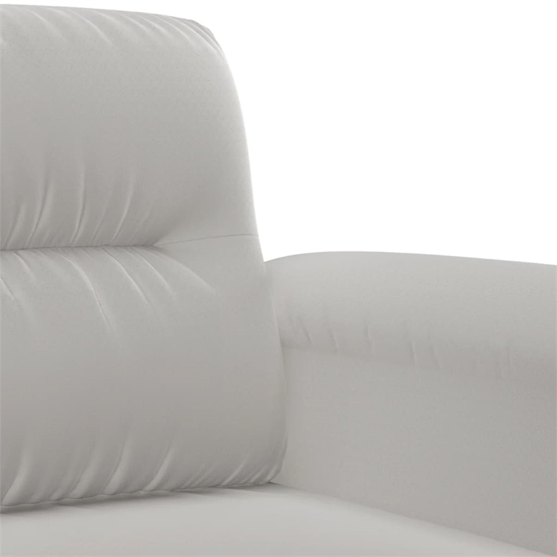 Vidaxl Single Sofa Chair in Light Gray Microfiber