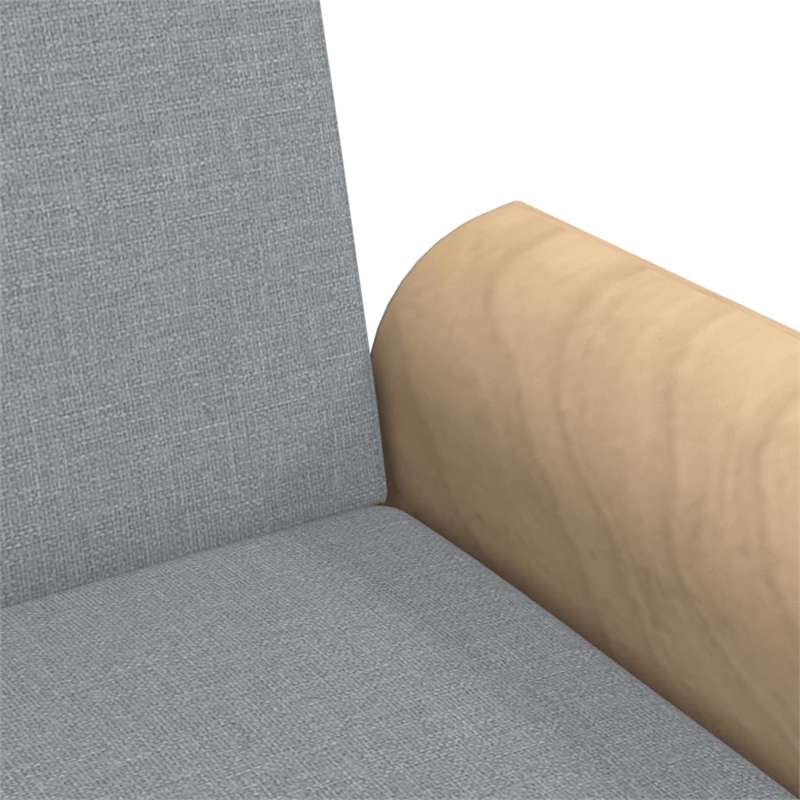 Vidaxl Standard Sleeper Sofa Bed in Light Gray Fabric