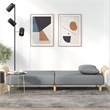Vidaxl Standard Sleeper Sofa Bed in Light Gray Fabric