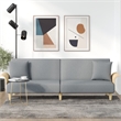 Vidaxl Standard Sleeper Sofa Bed in Light Gray Fabric
