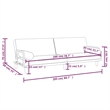 Vidaxlstandard Sofa Bed in Dark Grey Polyester
