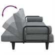 Vidaxl Standard Sofa Bed in Light Grey Fabric