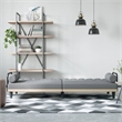 Vidaxl Standard Sofa Bed in Light Grey Fabric