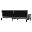 Vidaxl Standard Sofa Bed in Light Grey Fabric