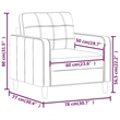 Vidaxl Single Sofa Chair in Black Fabric