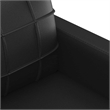 Vidaxl Metal 2-Seater Sofa Black Faux Leather
