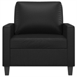 Vidaxl Single Sofa Chair in Black Faux Leather