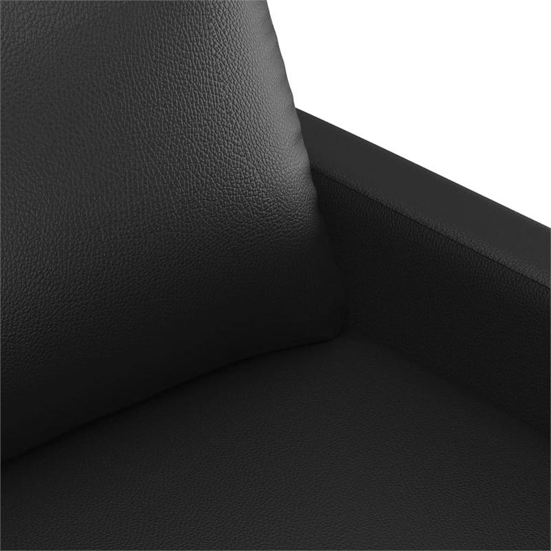 Vidaxl Single Sofa Chair in Black Faux Leather