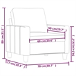 Vidaxl Single Sofa Chair in Black Faux Leather