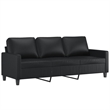 Vidaxl 3-Seater Sofa in Black