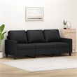 Vidaxl 3-Seater Sofa in Black