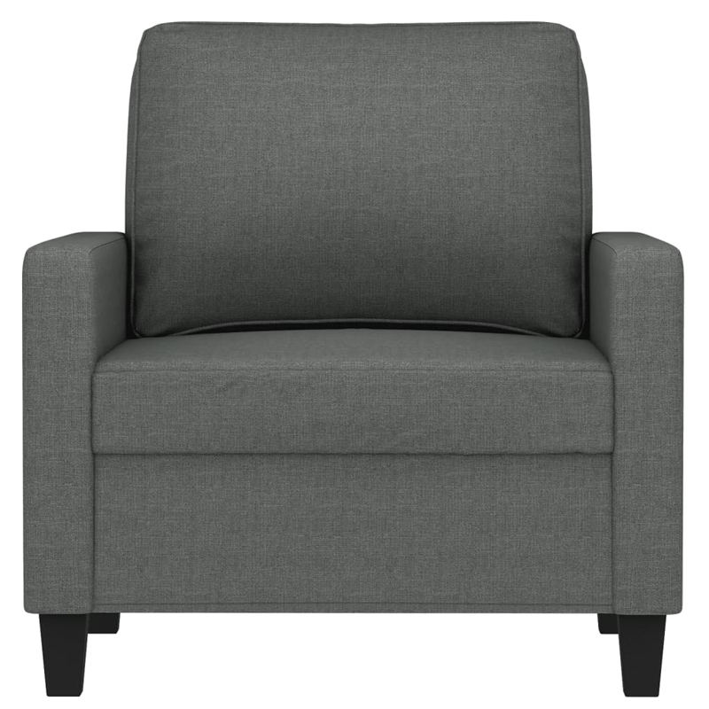 Vidaxl Single Sofa Chair in Dark Grey Fabric