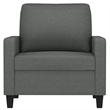 Vidaxl Single Sofa Chair in Dark Grey Fabric