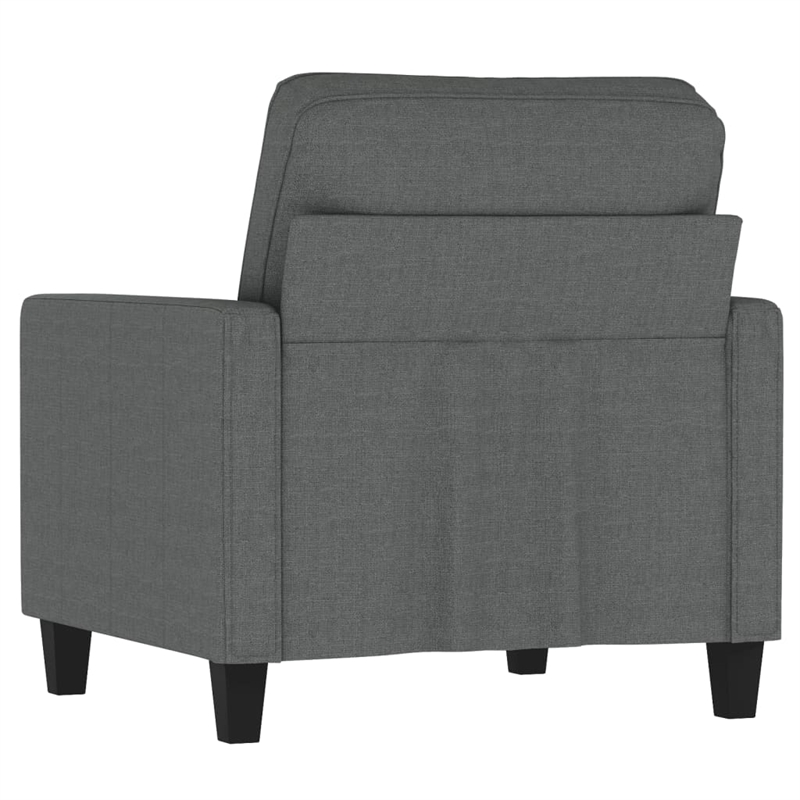Vidaxl Single Sofa Chair in Dark Grey Fabric