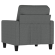 Vidaxl Single Sofa Chair in Dark Grey Fabric
