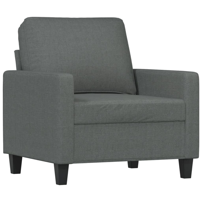 Vidaxl Single Sofa Chair in Dark Grey Fabric