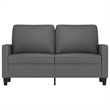 Vidaxl Metal 2-Seater Sofa Dark Gray Polyester Fabric