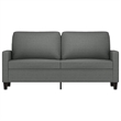 Vidaxl Metal 2-Seater Sofa Dark Grey Polyester Fabric