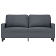 Vidaxl Metal 2-Seater Sofa in Dark Grey Polyester Velvet