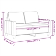 Vidaxl 2-Seater Sofa in Dark Green