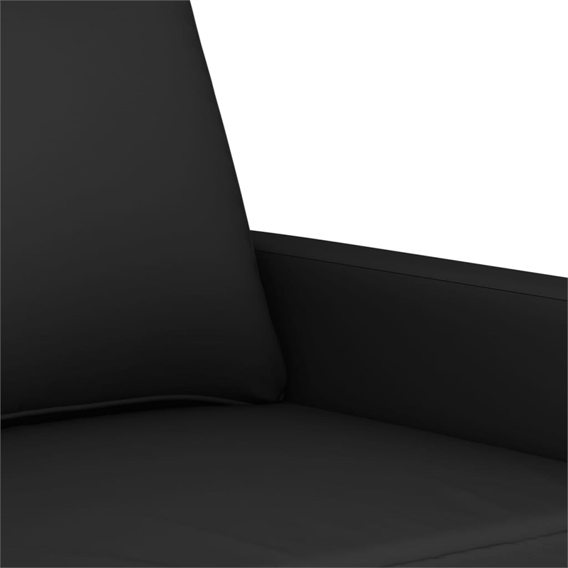 Vidaxl Metal 2-Seater Sofa in Black Polyester Velvet
