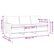 Vidaxl Metal 3-Seater Sofa in Dark Green Polyester Velvet