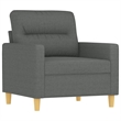 Vidaxl Single Sofa Chair in Dark Gray Fabric