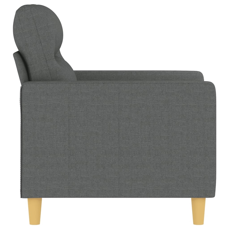 Vidaxl Single Sofa Chair in Dark Gray Fabric