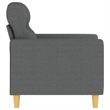 Vidaxl Single Sofa Chair in Dark Gray Fabric