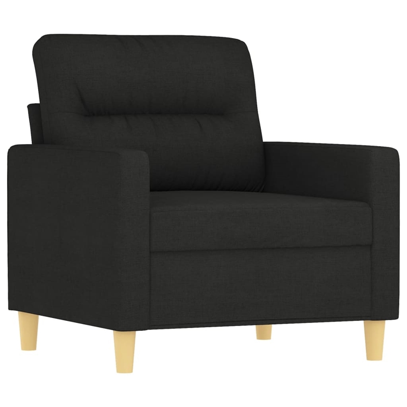 Vidaxl Single Sofa Chair in Black Fabric
