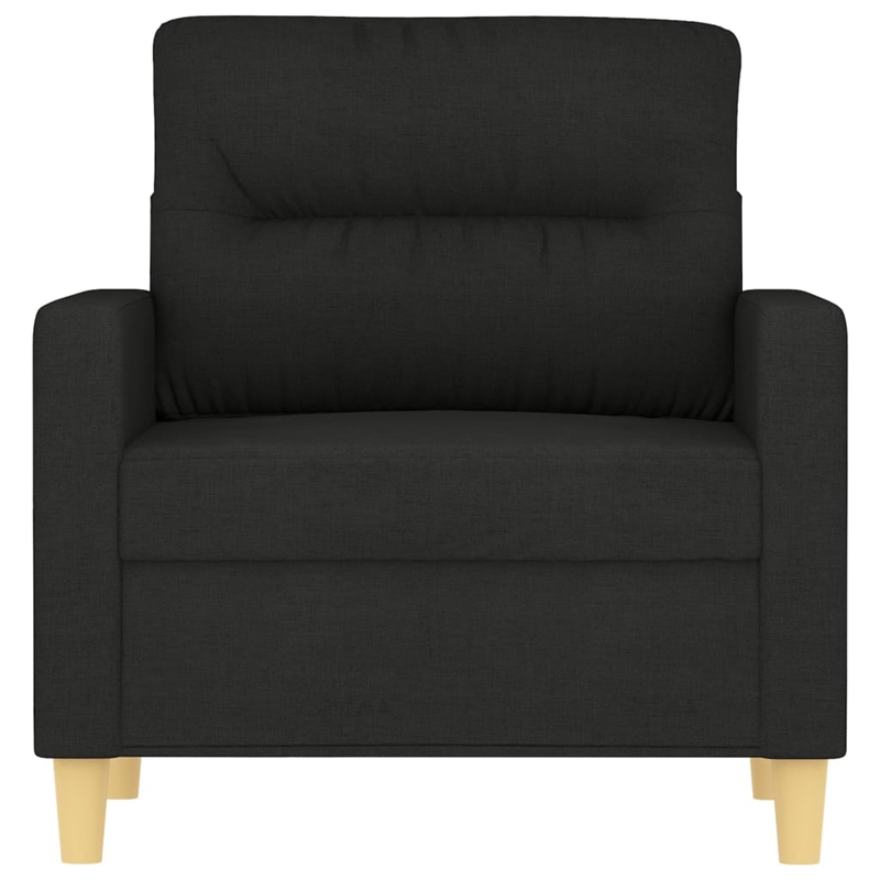Vidaxl Single Sofa Chair in Black Fabric
