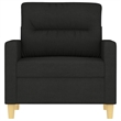 Vidaxl Single Sofa Chair in Black Fabric