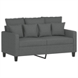 Vidaxl 2-Seater Sofa in Dark Grey Fabric