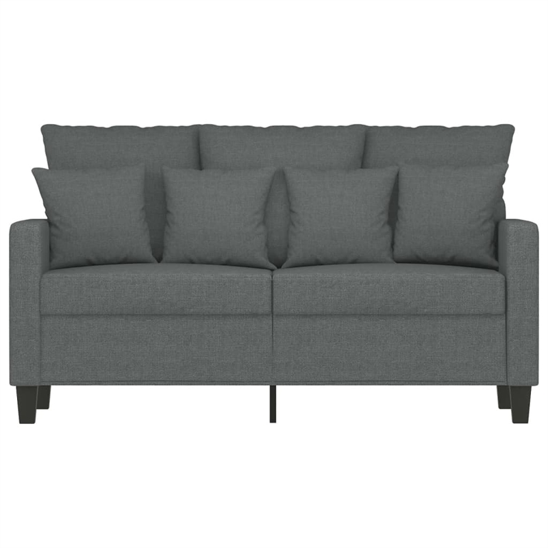 Vidaxl 2-Seater Sofa in Dark Grey Fabric