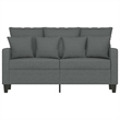 Vidaxl 2-Seater Sofa in Dark Grey Fabric