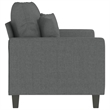 Vidaxl 2-Seater Sofa in Dark Grey Fabric