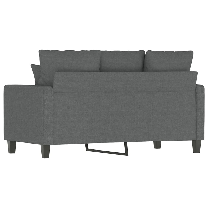 Vidaxl 2-Seater Sofa in Dark Grey Fabric