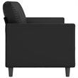 Vidaxl 3-Seater Sofa in Black