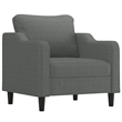 Vidaxl Single Sofa Chair in Dark Grey Fabric