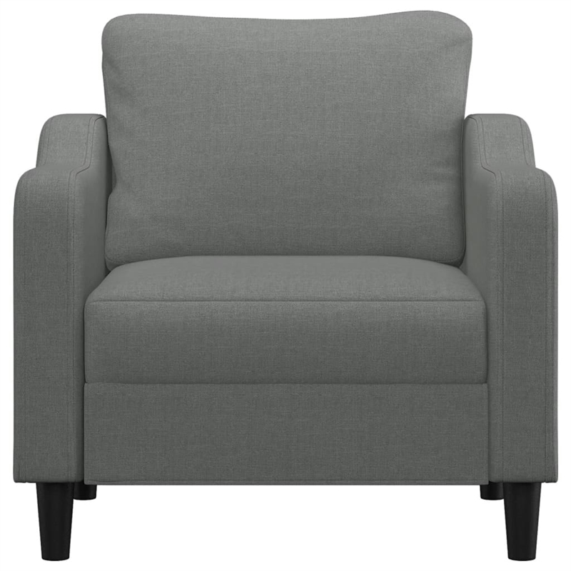 Vidaxl Single Sofa Chair in Dark Grey Fabric