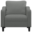 Vidaxl Single Sofa Chair in Dark Grey Fabric
