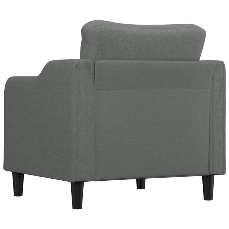 Vidaxl Single Sofa Chair in Dark Grey Fabric