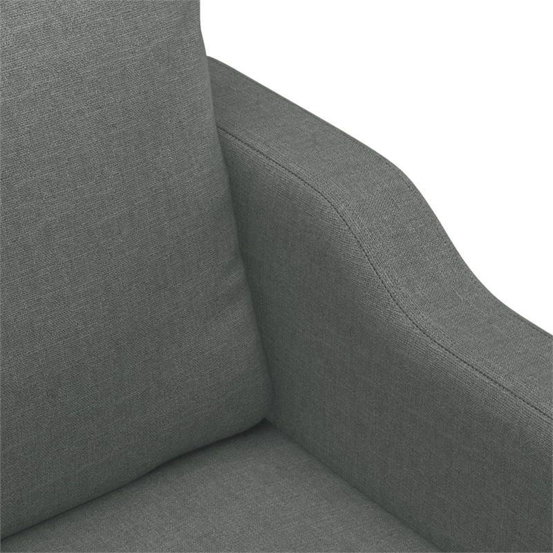 Vidaxl Single Sofa Chair in Dark Grey Fabric